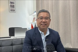 El presidente del Club de Negocios y Patriotas de la región del DMV en Estados Unidos, Nguyen Quang Thanh. (Fuente: VNA)