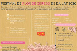 Festival de flor de cerezo de Da Lat 2026