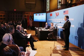El presidente vietnamita, Luong Cuong, habla en el evento (Foto: VNA)