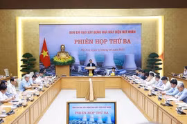 El primer ministro de Vietnam, Pham Minh Chinh habla en el evento (Fuente: VNA)