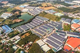 Espacios verdes en un parque industrial en el distrito de Bac Tan Uyen de la provincia de Binh Duong (Foto: VNA)