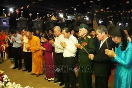 En el gran réquiem en la pagoda Phat Tich en Vientiane el 6 de marzo (Foto: VNA)