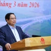 El primer ministro Pham Minh Chinh habla en el evento. (Fuente: VNA)