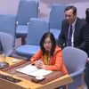 La viceministra de Relaciones Exteriores de Vietnam, Le Thi Thu Hang, en el evento. (Fuente: VNA)