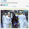 Captura de pantalla del artículo del sitio web indonesio Kompasiana sobre la inversión extranjera directa en Vietnam.