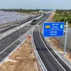 Entrada a la autopista Can Tho - Ca Mau en el intercambiador IC5, comuna de Vi Thuy, ciudad de Can Tho. (Fuente: VNA)