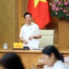 El viceprimer ministro vietnamita Ho Duc Phoc habla en el evento. (Fuente: VNA)