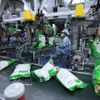 Empaquetado de arroz para exportación en la fábrica de Vinh Phat, en el barrio de Binh Duc, provincia de An Giang. (Foto: VNA)