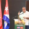 El ministro cubano de Agricultura, Ydael Pérez Brito, habla en el evento. (Fuente: VNA)