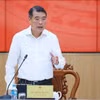El primer ministro de Vietnam, Le Minh Hung, habla en el evento. (Fuente: VNA)