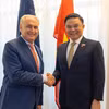 El ministro de Industria y Comercio de Vietnam, Le Manh Hung, y el ministro de Comercio y Turismo de Australia, Don Farrell. (Fuente: VNA)