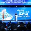 El primer ministro Pham Minh Chinh habla en el evento. (Fuente: VNA)