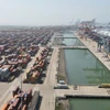 Un puerto marítimo dentro del sistema portuario de Cai Mep-Thi Vai, comuna de Phu My, provincia de Ba Ria-Vung Tau. (Foto: VNA)