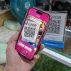 La gente realiza transferencias de dinero con la aplicación Momo. (Foto: VNA)