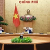 El primer ministro vietnamita, Pham Minh Chinh, habla en el evento. (Fuente: VNA)