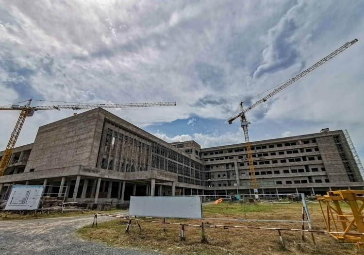 Proyecto de construcción del Hospital Oncológico de la ciudad de Can Tho con 500 camas, financiado con préstamo del Gobierno de Hungría. Foto: VNA