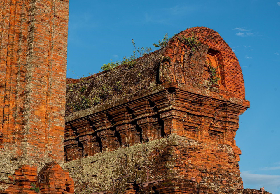 La refinada arquitectura de la torre Banh It es testimonio de las técnicas constructivas perdurables y del elevado nivel artístico de los antiguos Cham. Khanh Hoa –