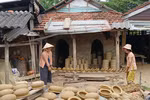 En la aldea de la cerámica de Thanh Ha. (Fuente: VNA)