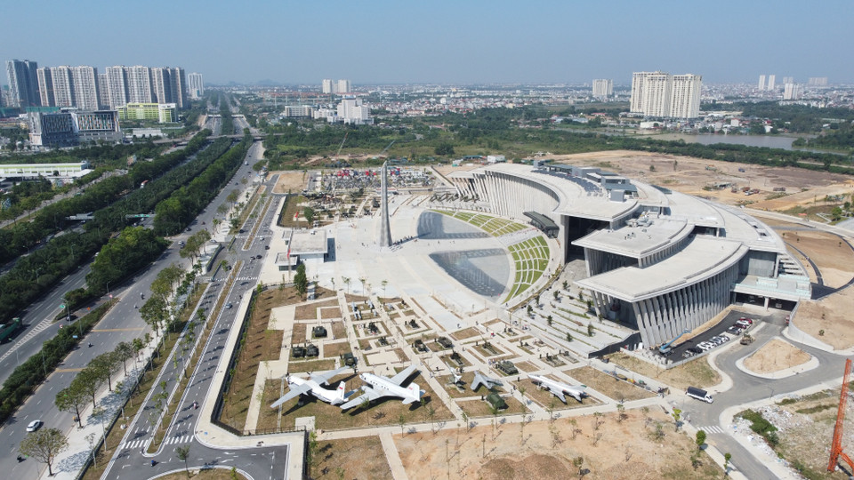 El Museo de Historia Militar de Vietnam fue construido en el distrito de Nam Tu Liem (Hanoi), en un área de 386,6 mil metros cuadrados. (Foto: VNA)