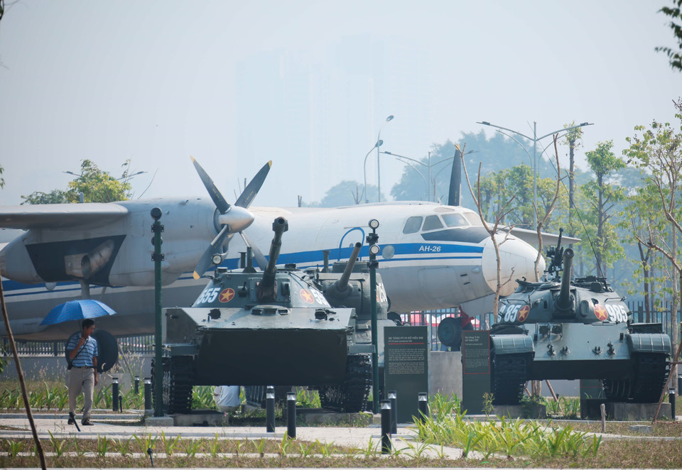 Área de exhibición al aire libre del Museo de Historia Militar de Vietnam. (Foto: VNA)
