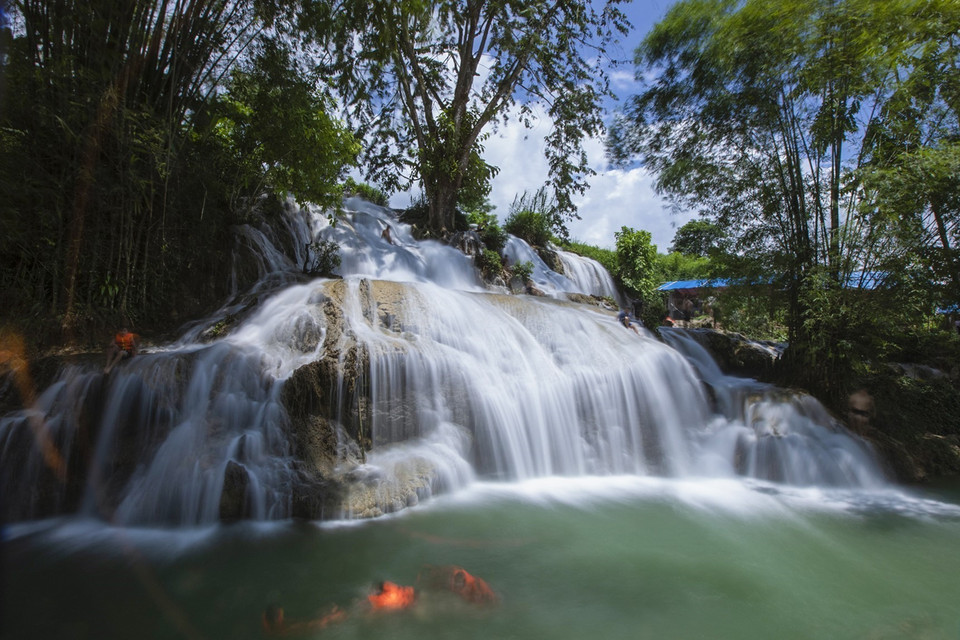 Con un paisaje prístino y cercano a la naturaleza, la casada es un impresionante destino turístico en Hoa Binh. (Foto: VNA)