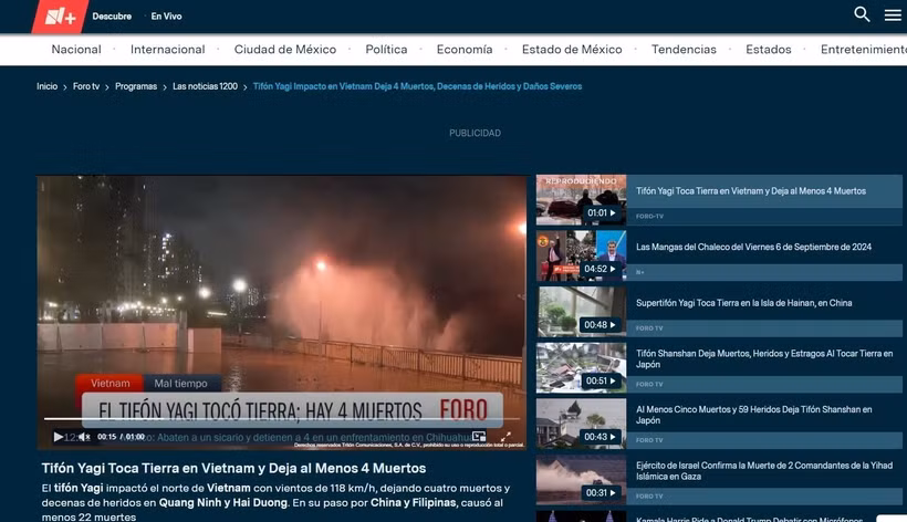 En el canal televisivo “FORO” 