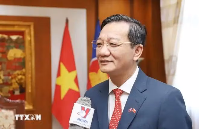 El embajador de Hanoi en Vientiane, Nguyen Minh Tam. (Fuente: VNA)