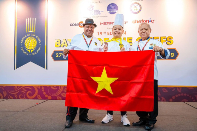 Nguyen Huu Thien An gana muchos premios en varios concursos. (Fuente: Thien An) banhngotvanhoa-4-copy.jpg