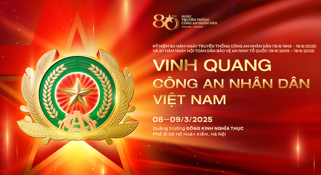 Realizarán múltiples actividades en Vietnam para conmemorar Día Tradicional de la Policía Popular. (Fuente: VNA) chuoi-su-kien-se-dien-ra-vao-ngay-8-va-932025-tai-khu-vuc-ho-hoan-kiem-va-quang-truong-dong-kinh-nghia-thuc-phuong-le-thai-to-quan-hoan-kiem-ha-noi-hua-hen-mang-den-nhung-trai-nghiem-an-tuong-va-day-cam-xuc-an.png