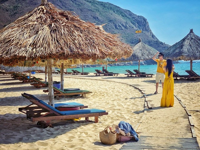 La playa de Ky Co se mantiene libre de residuos plásticos. (Foto: VietnamPlus) z5263736206454-b543ad8292bf57c84e53b4f667e86968.jpg