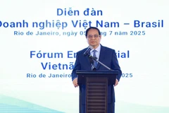 El primer ministro Pham Minh Chinh interviene en el Foro (Fuente: VNA)