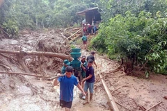 Inundaciones repentinas y deslizamientos de tierra azotan la provincia de Dien Bien. (Foto: VNA)