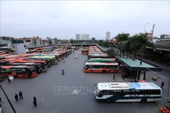 Se añadirán hasta 1.000 autobuses para satisfacer mejor la demanda de transporte público durante el feriado del Día Nacional. (Foto ilustrativa: VNA)
