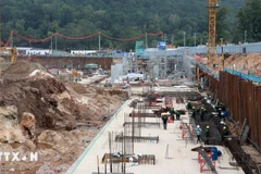 Obras del Proyecto del Centro de Conferencias APEC 2027 e instalaciones relacionadas. (Foto: Le Huy Hai/VNA)