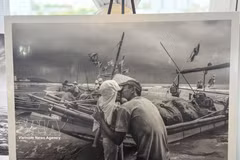 Obra del fotógrafo vietnamita My Dung expuesta en la muestra. (Fuente: VNA)