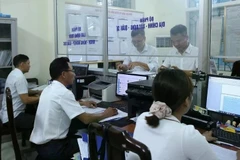 Unidad de procesamiento de procedimientos administrativos en la provincia de Nam Dinh (Foto: VNA)