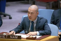 El ministro consejero Nguyen Hoang Nguyen, encargado de Negocios de la Delegación de Vietnam ante las Naciones Unidas (Foto: VNA)