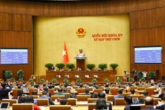 La legislatura aprobó la Resolución sobre la política de inversión para el Proyecto de la Autopista Quy Nhon-Pleiku (Foto: VNA)