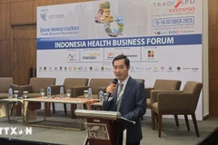 Nguyen Phuc Nam, subdirector del Departamento de Desarrollo de Mercados Internacionales del Ministerio de Industria y Comercio, intervino en el foro. (Foto: VNA)
