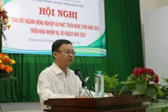 Nguyen Xuan Hoang, director interino del Departamento de Agricultura y Desarrollo Rural de Ciudad Ho Chi Minh, habla en la conferencia. (Foto: VNA)