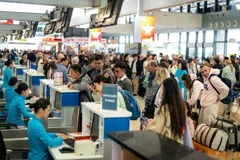 La industria de la aviación satisfizo las necesidades de viajes de las personas durante el Año Nuevo Lunar 2025. (Foto: Vietnam+)