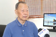 Li Minghan, académico con una larga trayectoria investigando la vida del Presidente Ho Chi Minh y la historia de Vietnam. (Fuente: VNA)