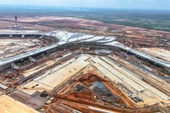 En la obra del Aeropuerto Internacional Long Thanh (Foto: VNA)