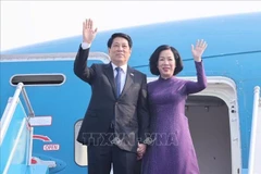 El presidente vietnamita, Luong Cuong, partió hoy de Hanoi para su participación en 80.º periodo de sesiones de Asamblea General de ONU. (Fuente: VNA)