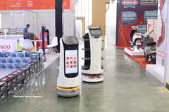 Un robot recepcionista guiará a los visitantes en la Feria de Primavera de 2026. (Fuente: VNA)