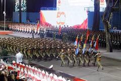 Una formación de fuerzas militares (Foto: VNA)