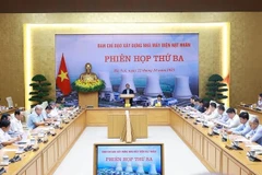 El primer ministro de Vietnam, Pham Minh Chinh habla en el evento (Fuente: VNA)