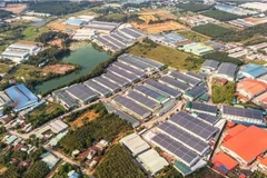 Espacios verdes en un parque industrial en el distrito de Bac Tan Uyen de la provincia de Binh Duong (Foto: VNA)