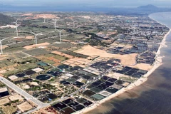 Obra de construcción del proyecto de la central nuclear Ninh Thuan 1 (Foto: VNA)