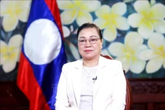 La embajadora de Laos en Vietnam, Khamphao Ernthavanh. (Fuente: VNA)